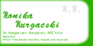 monika murgacski business card